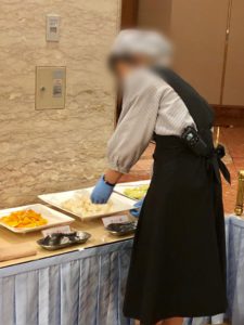 ビュッフェの準備